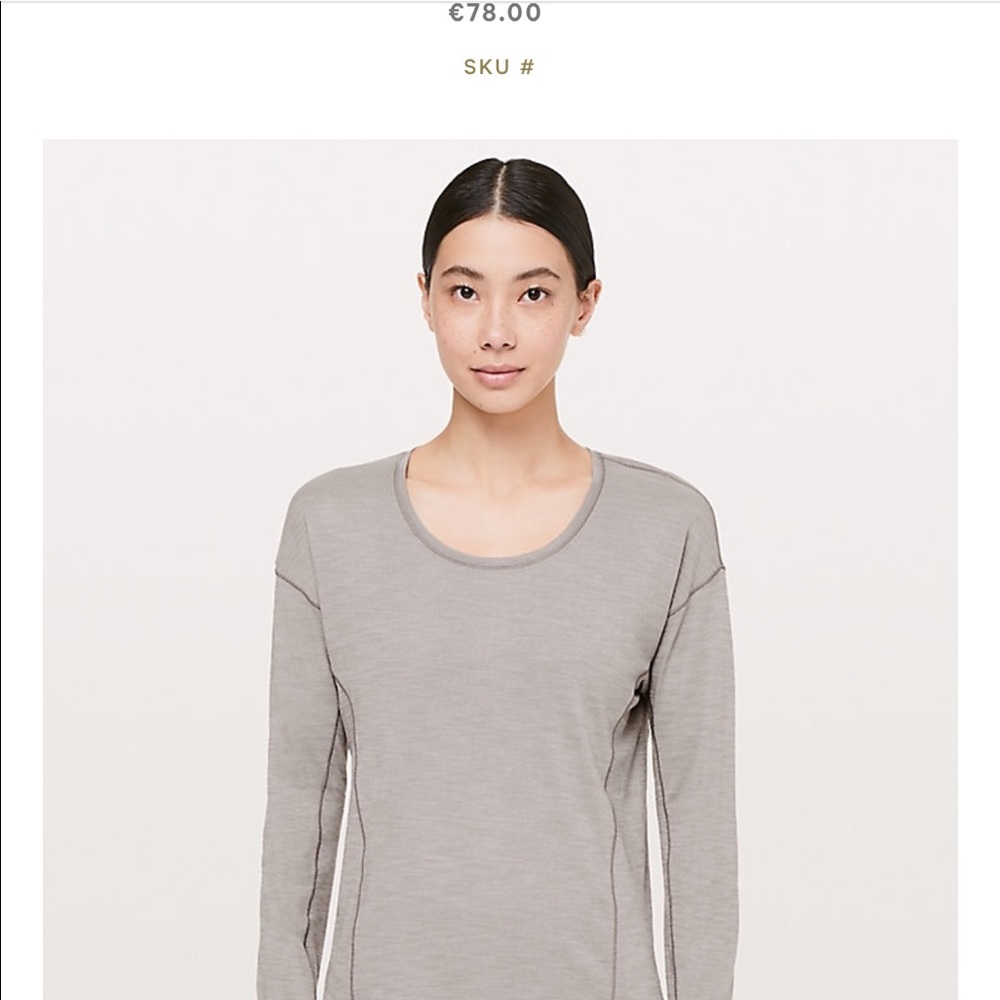 Lululemon Sweet Embrace Long Sleeve size 6